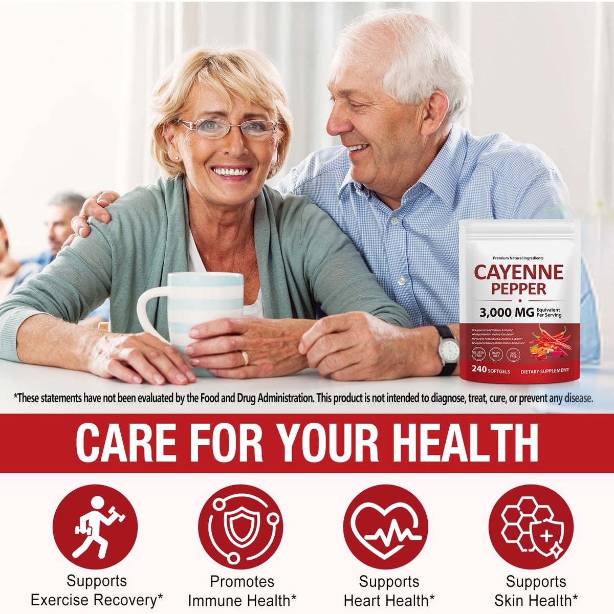 VOGSIG Gélules de Poivre de Cayenne 240 Capsules avec des ingrédients