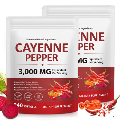 VOGSIG Gélules de Poivre de Cayenne 240 Capsules vue avant