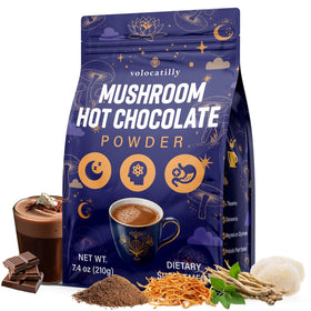 Volocatilly Poudre de Chocolat Chaud aux Champignons 231g vue de face