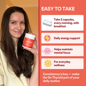 VoomVaya Go Go Thyroid capsules dans un environnement de vie