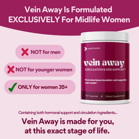 VoomVaya Vein Away étiquette du produit
