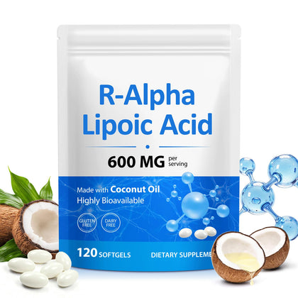 vopxccvy Acide Alpha-Lipoïque 600 mg 120 Gélules, vue de face