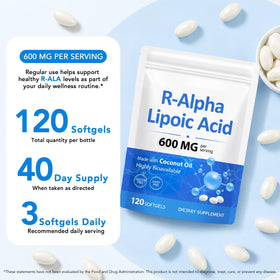 vopxccvy Acide Alpha-Lipoïque, gélules sur une table
