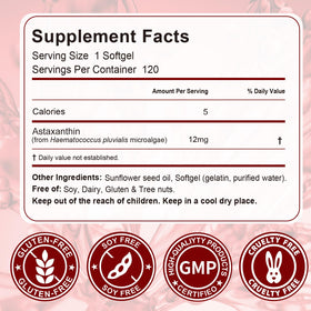 Vortexonix Astaxanthin 12mg gélules à côté d'un verre d'eau