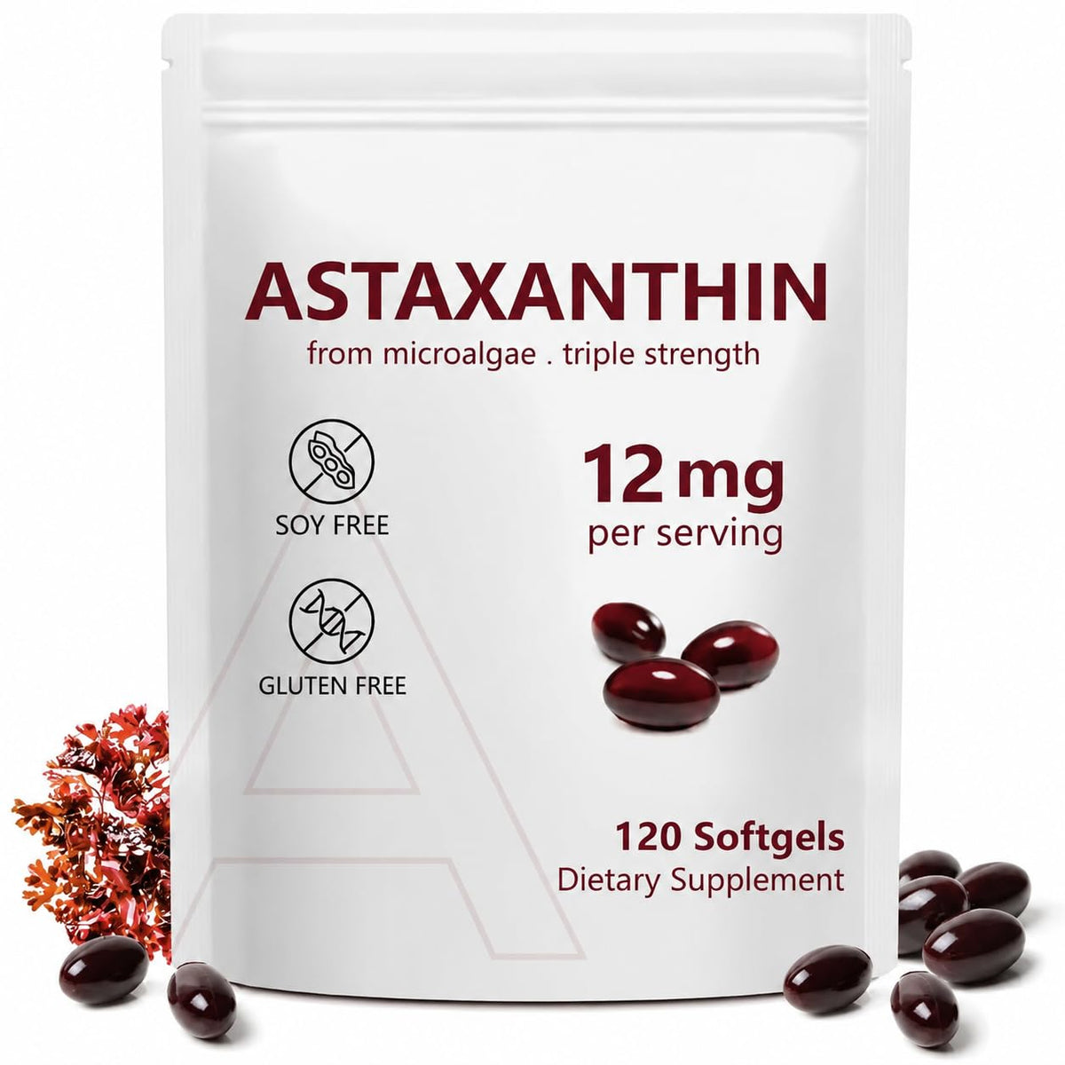 Vortexonix Astaxanthin 12mg gélules avant