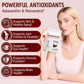 Vortexonix Astaxanthin 12mg gélules avec des ingrédients naturels
