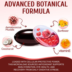 Vortexonix Astaxanthin 12mg gélules sur fond blanc