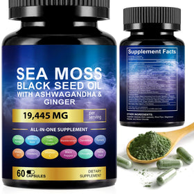 Vortexonix Capsules de Mousse de Mer et Huile de Graines Noires, vue de face