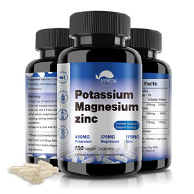 VPKIN Potassium Magnésium 1000mg complément alimentaire en capsules