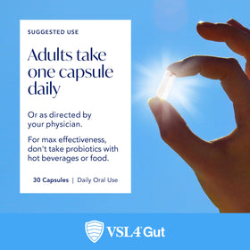 VSL4 Complément Alimentaire Probiotique 30 Capsules et sa boîte