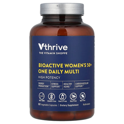 Vthrive Multivitamine BioActive Femme 50+ capsules vue de face