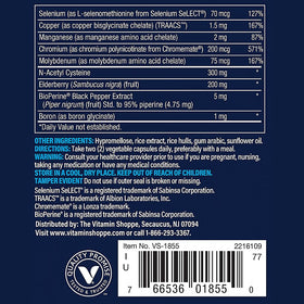 Vthrive Multivitamines Bioactives 120 Capsules Végétales vue de côté