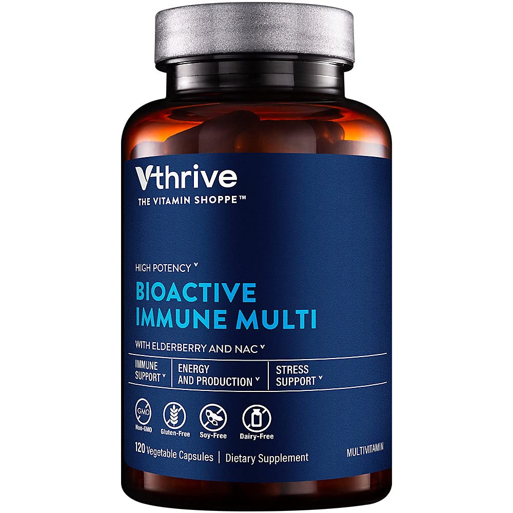 Vthrive Multivitamines Bioactives 120 Capsules Végétales vue de face