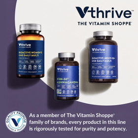 Vthrive Multivitamines pour Hommes avec capsules en vue rapprochée