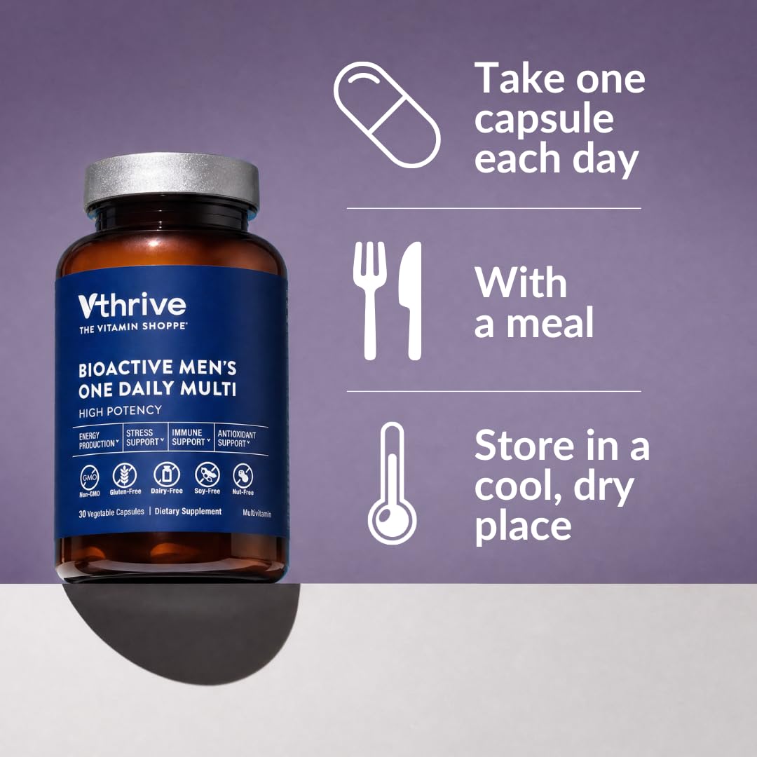 Vthrive Multivitamines pour Hommes, présentation de l'emballage