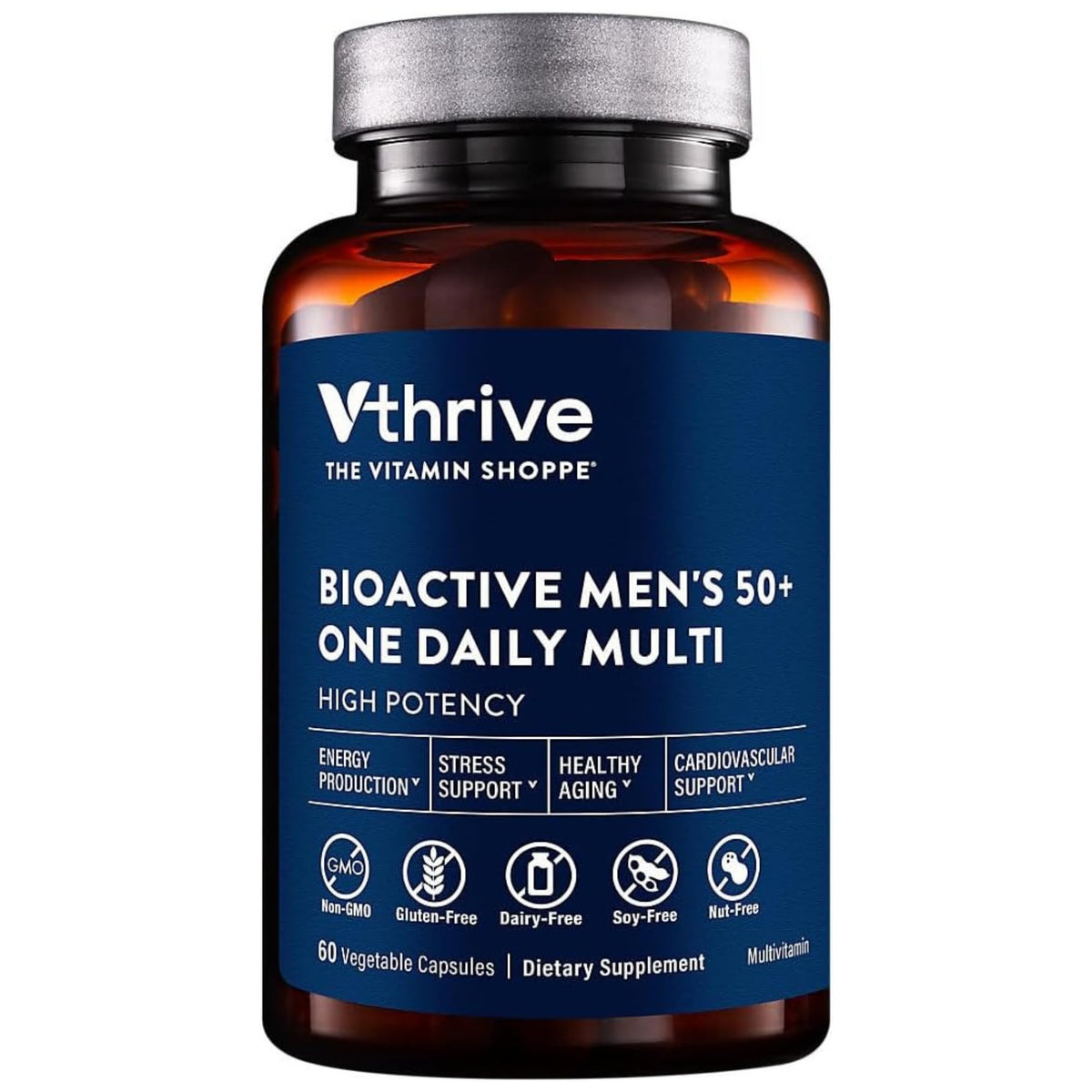 Vthrive Multivitamines Quotidiennes Homme 60 Capsules - vue de face