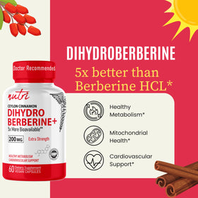 Vue aérienne de Dihydroberberine 200mg Nature's Fusions