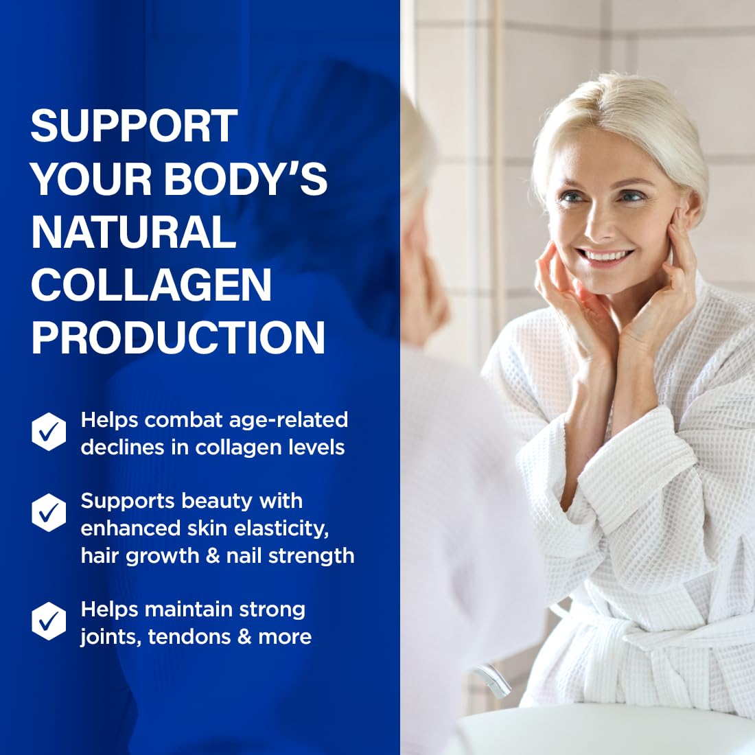 Vue arrière de BioTrust Collagène Végétal avec informations nutritionnelles