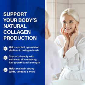 Vue arrière de BioTrust Collagène Végétal avec informations nutritionnelles