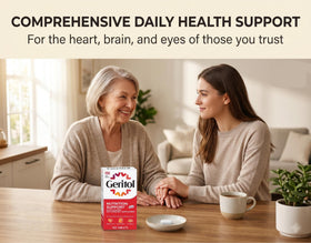 Vue arrière de l'emballage de Geritol Multivitamines