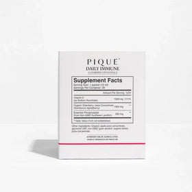 Vue arrière de l'emballage de PIQUE Vitamine C Liposomale