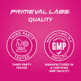Vue arrière de l'emballage de Primeval Labs Créatine Monohydrate