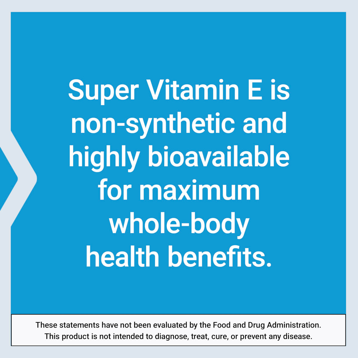 Vue arrière de l'emballage de Super Vitamin E Life Extension