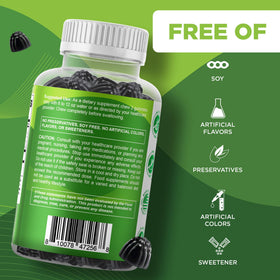 Vue arrière de l'emballage des gummies Vitamatic Moringa