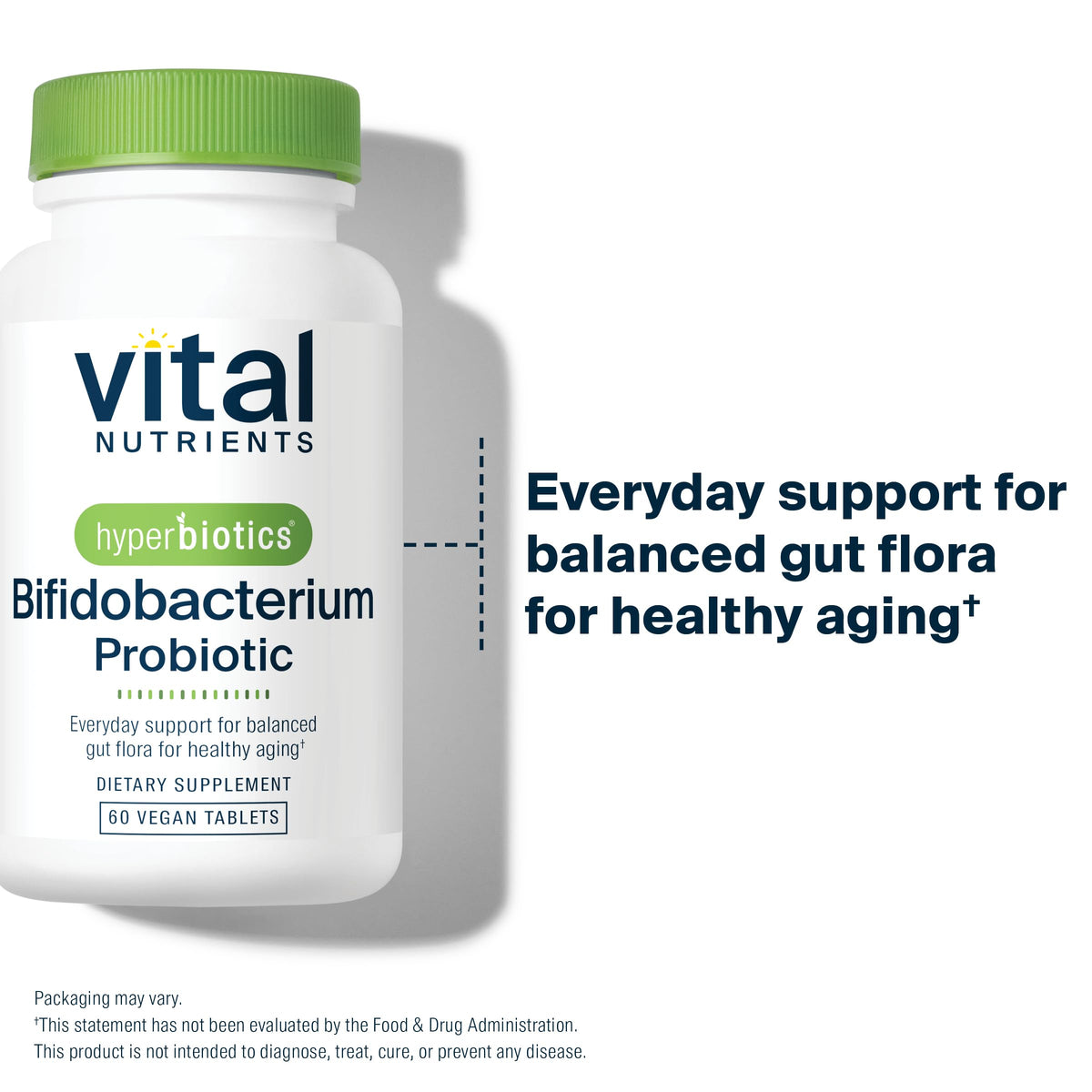 Vue arrière de l'emballage Hyperbiotics Probiotique Bifidobacterium