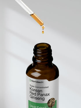Vue arrière de l'extrait liquide de ginseng rouge Horbäach 60 ml