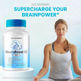 Vue arrière de la boîte de 300 capsules IDEAL PERFORMANCE Neuro support IQ