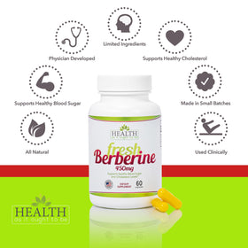 Vue arrière de la boîte de Berbérine 450mg avec ingrédients