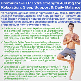 Vue arrière de la boîte de BioWisdom 5-HTP 400mg