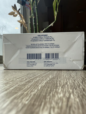 Vue arrière de la boîte de Calcitrin Gold