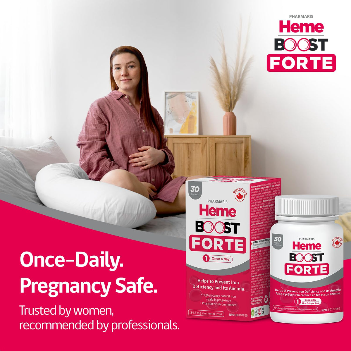 Vue arrière de la boîte de Hemeboost Forte