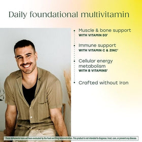 Vue arrière de la boîte de MegaFood Multivitamine Quotidienne