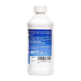 Vue arrière de la bouteille d'huile de foie de morue HealthA2Z