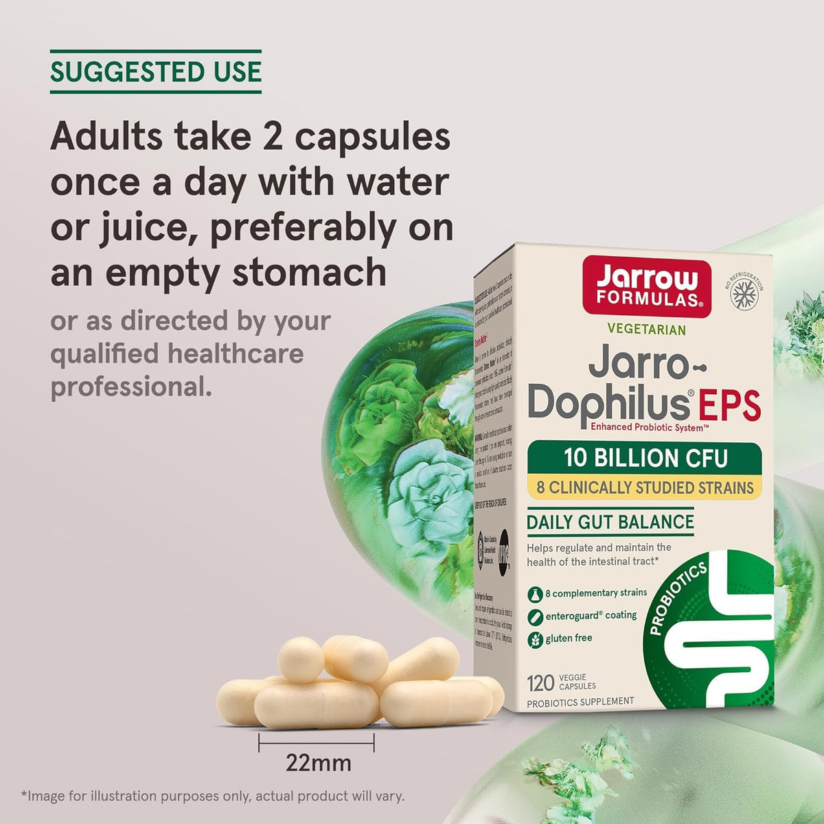 Vue arrière de la bouteille de Jarro-Dophilus