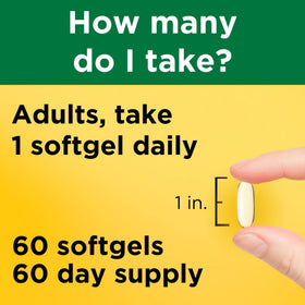 Vue arrière de la bouteille de Nature Made Vitamine E 450 mg Softgels