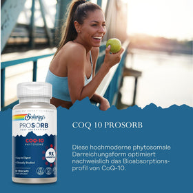 Vue arrière de la bouteille de SOLARAY CoQ10 Phytosome 200 mg