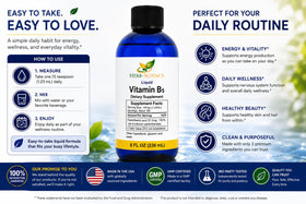 Vue arrière de la bouteille de vitamine B5 Herb-Science