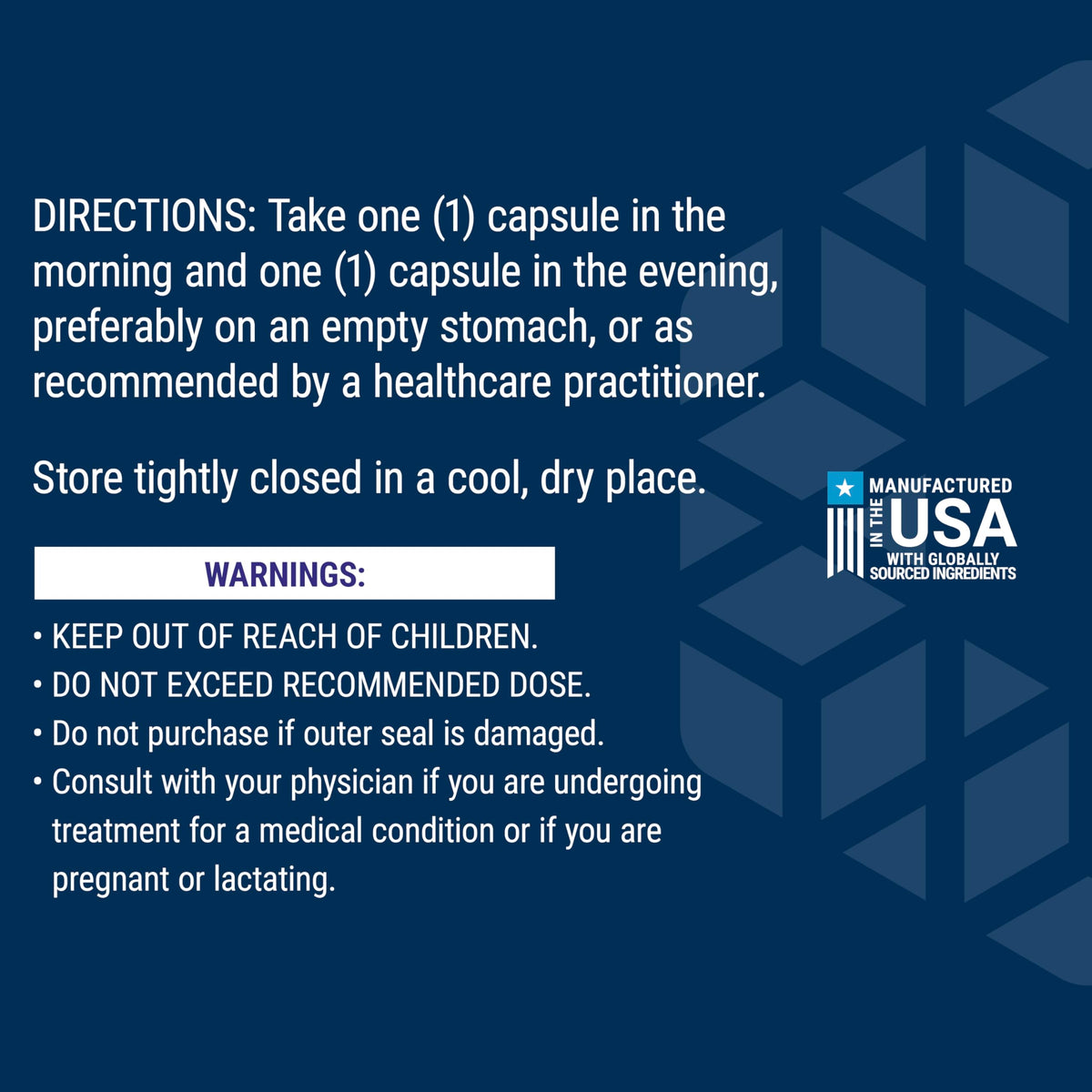 Vue arrière de Life Extension Acide Alpha-Lipoïque avec Biotine