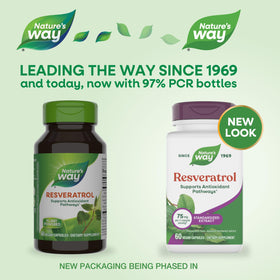 Vue arrière de Nature's Way Resveratrol 60 g