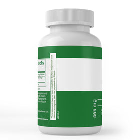 Vue arrière des capsules d'extraits de brocoli PURE ORIGINAL INGREDIENTS