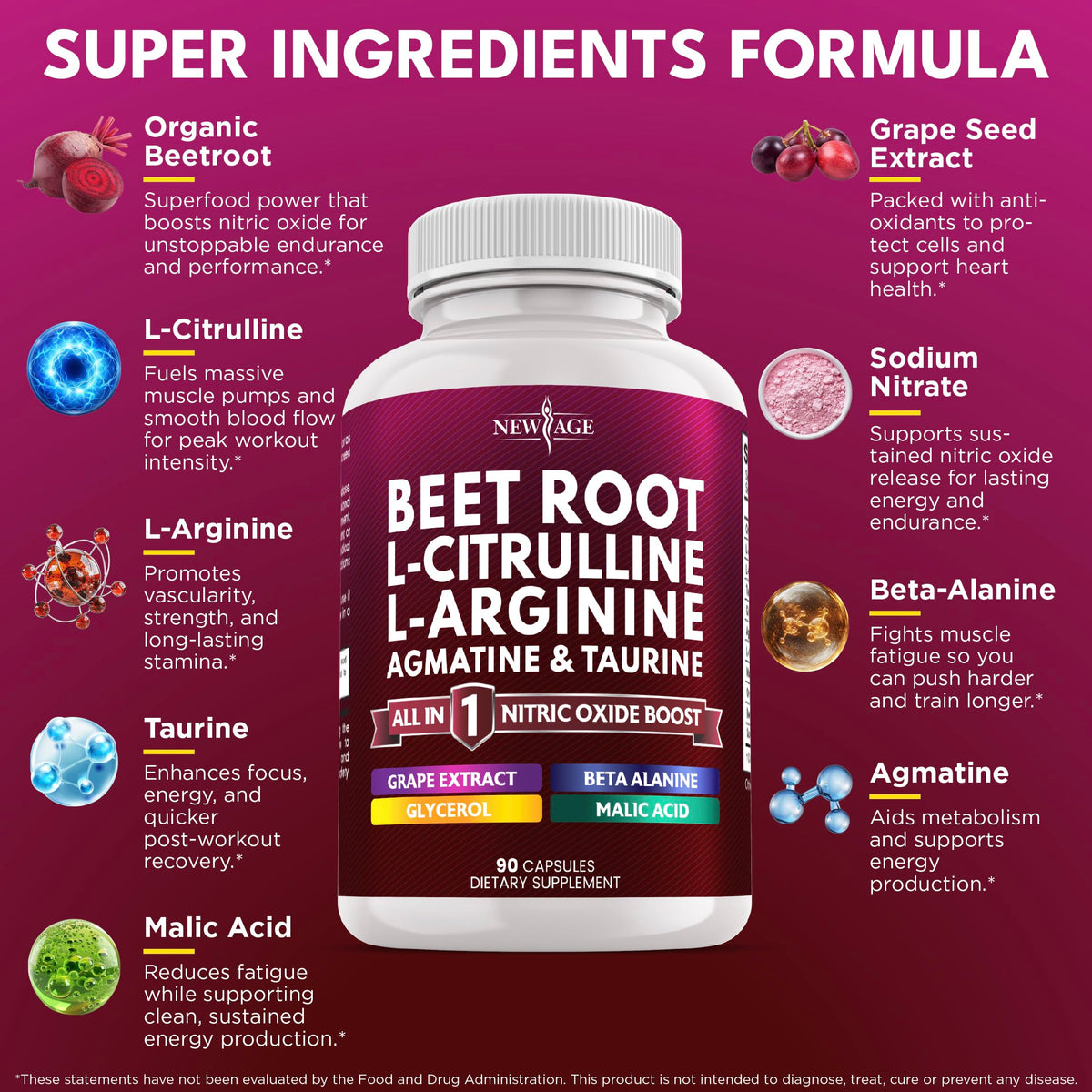 Vue arrière des capsules de Betterave NEW AGE
