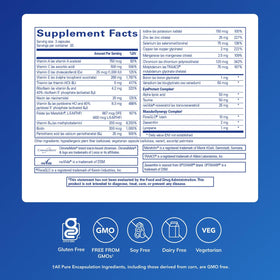 Vue arrière des capsules VisionPro Nutrients