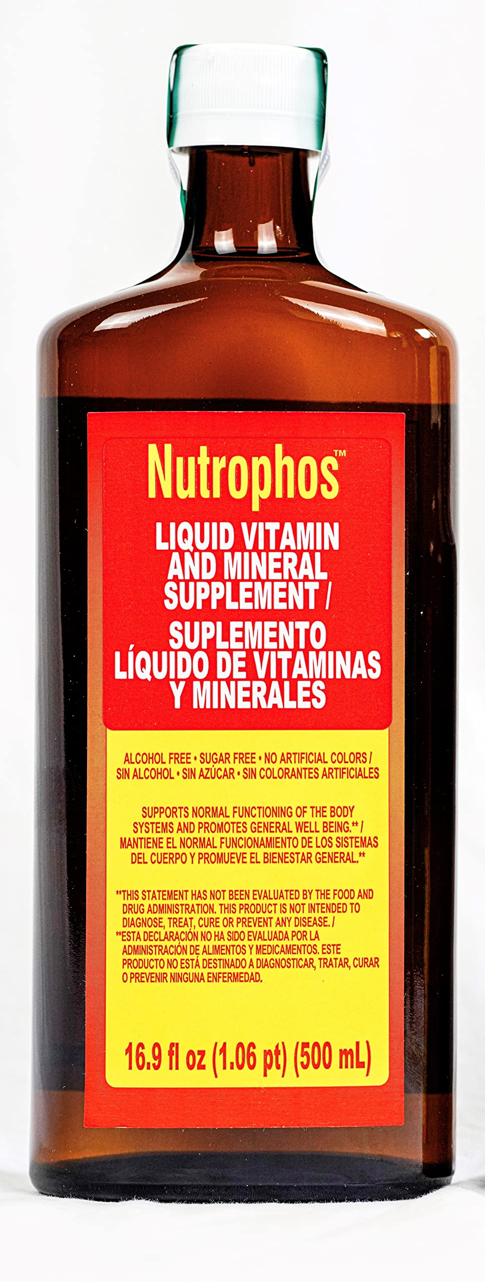 Vue arrière du complément alimentaire liquide 500ml