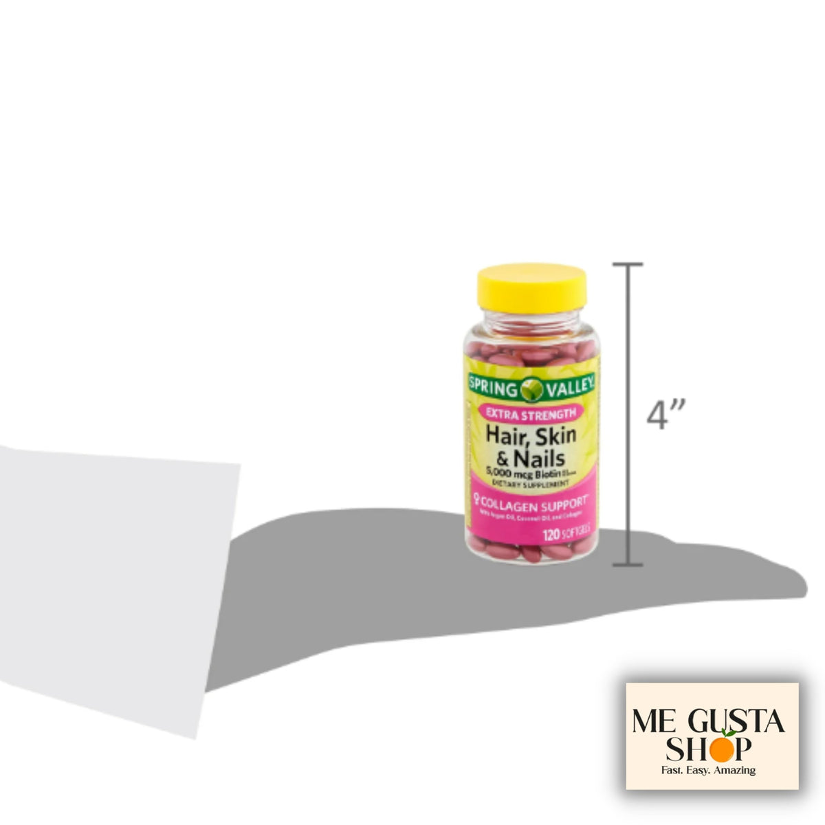 Vue arrière du complément Cheveux, Peau & Ongles 120ct