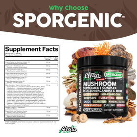 Vue arrière du complément Clean Nutraceuticals, informations nutritionnelles
