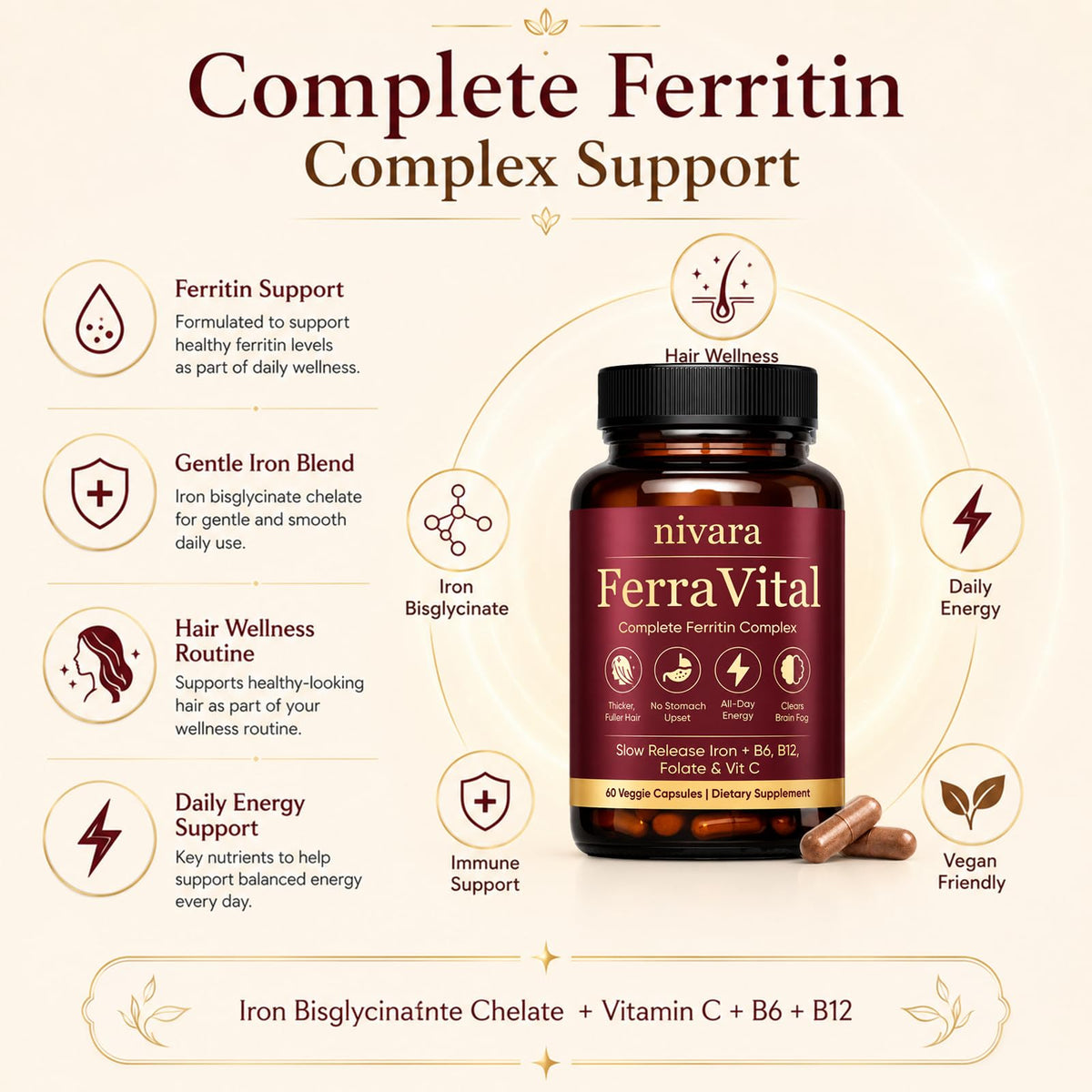 Vue arrière du complément Ferravital DXWXH